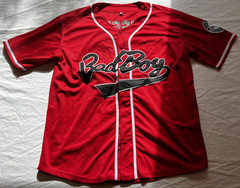 Bad Boy Entertainment Biggie Smalls Jersey Men’s L Red 20th Anniversary Baseball