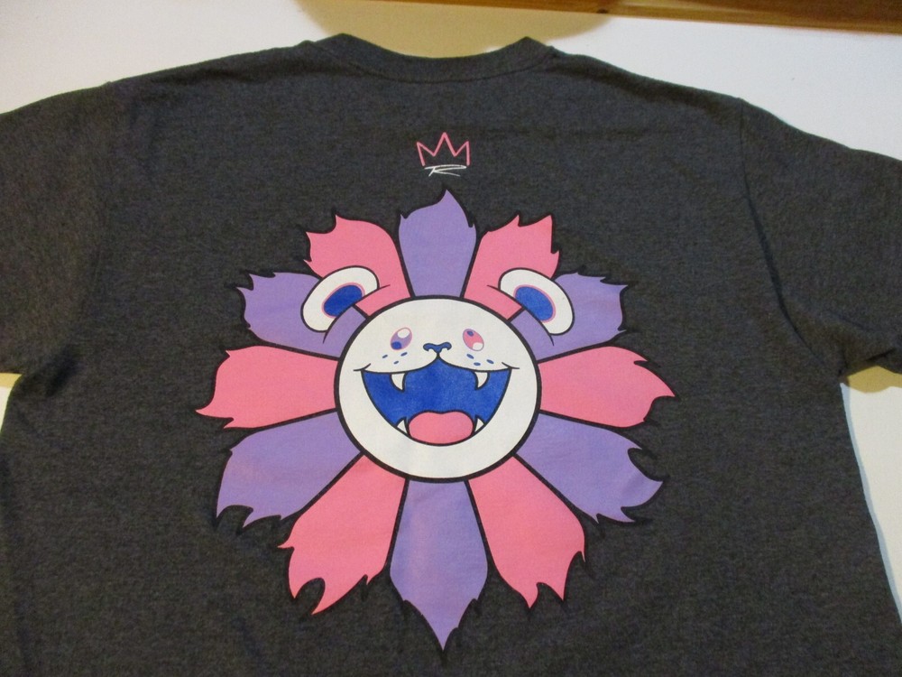 JAPANESE FLOWER LION T-SHIRT MED ANIME CARTOON ????? PLEASE LET ME KNOW