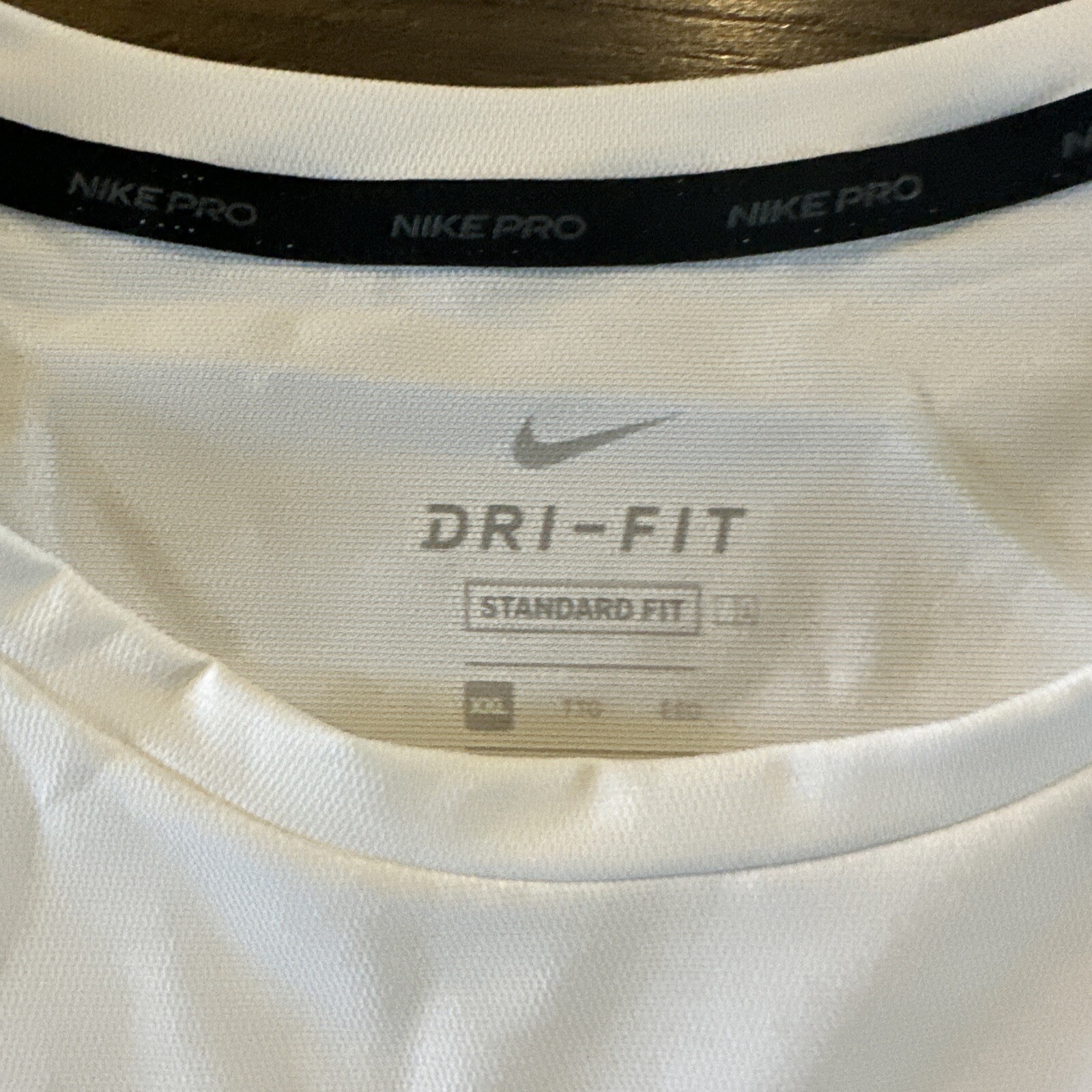 NIKE PRO Dri-Fit Size 2XL Training T-Shirt Top Jersey White DM1102-100Nwt gallery