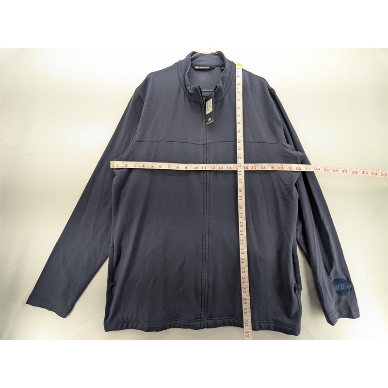 NWT Travis Mathew Newport Full Zip Fleece in Blue Nights size Large gallery