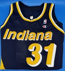 Original Champion Authentic Indiana Pacers Jersey Reggie Miller Retro 48 L