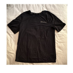 Peloton Men’s Black Lightweight Short Sleeve Nylon Spandex T-Shirt Size M