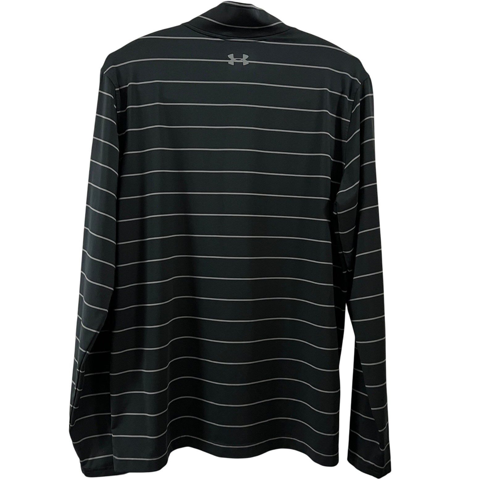 Under Armour Loose 1/4 Zip Pullover Men;s Large Silver Black Gray gallery