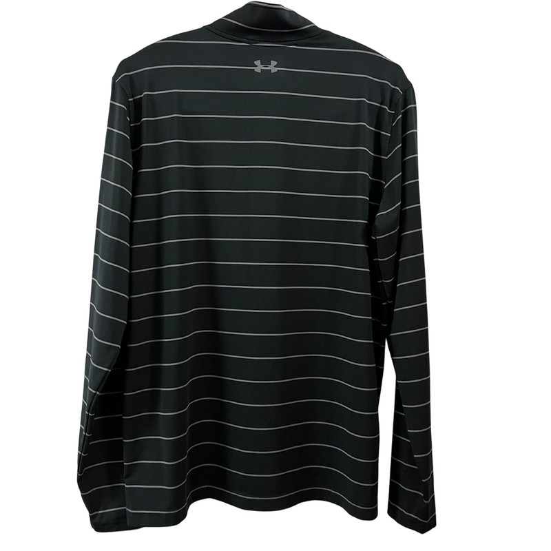 Under Armour Loose 1/4 Zip Pullover Men;s Large Silver Black Gray gallery