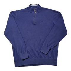 Southern Tide Sweater Men’s Medium Long Sleeve 1/4 Zip Pullover Top Blue