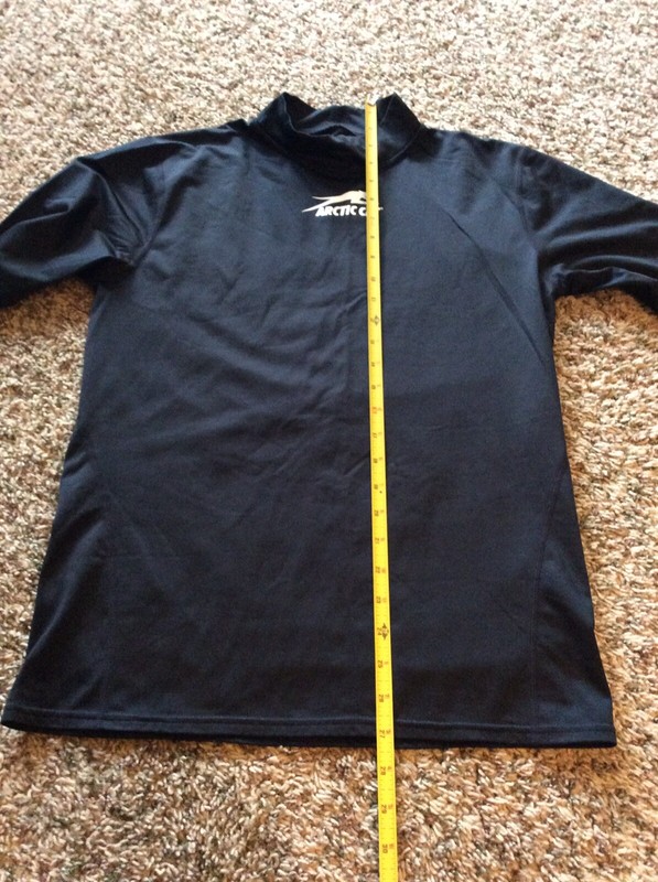 Arctic Cat Mock Neck Base Layer Top Large Black EUC gallery