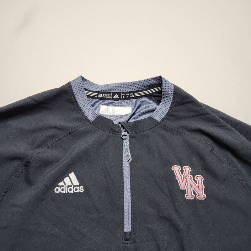 Adidas Mesh Back Pull Over Side Zip Athletic Shirt Custom VN Logo Men Size XL P4 gallery