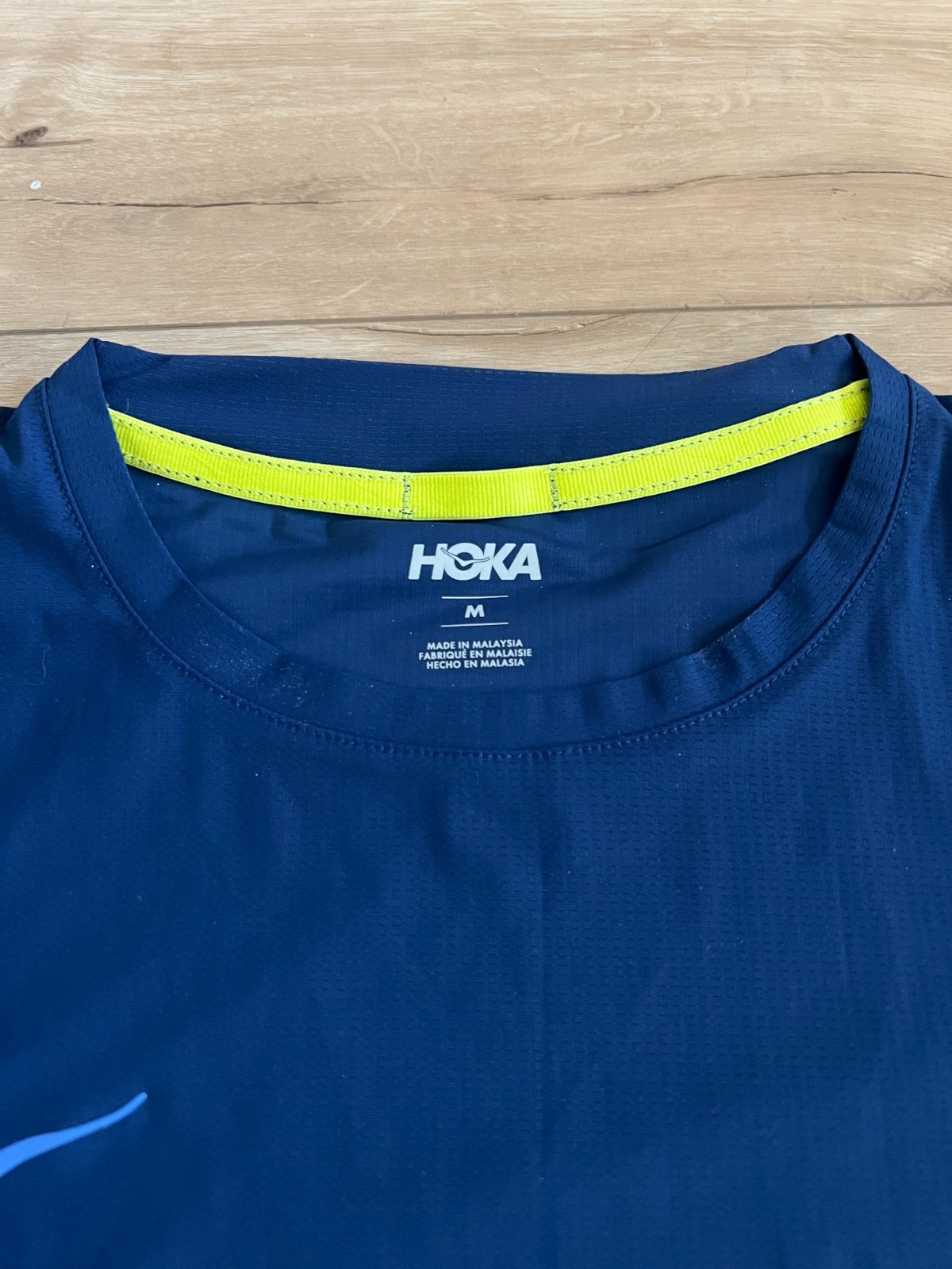 Hoka Navy Blue Performance Running Shirt - Size Medium gallery