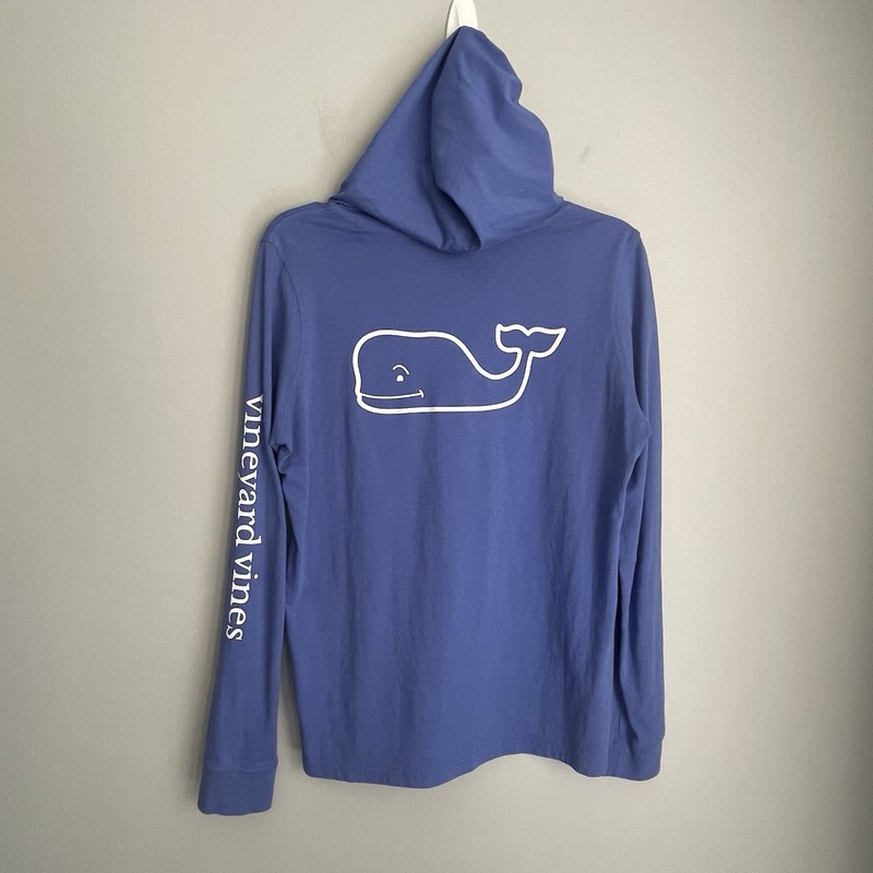 Vineyard Vines Hoodie Men's S Blue Cotton Pullover Long Sleeve Whale Spellout gallery