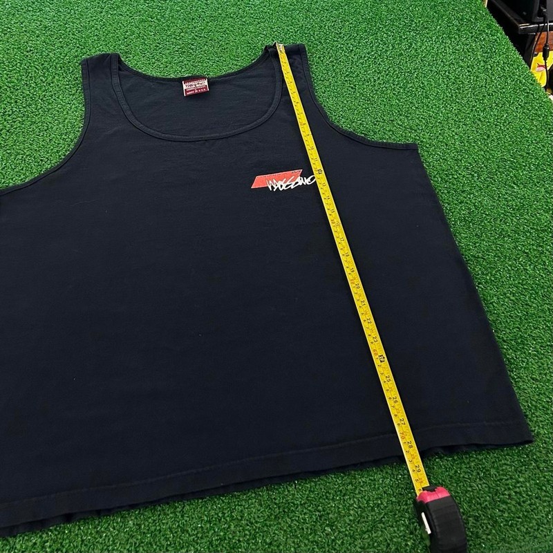Rare Vintage 90s Mossimo Formula 1 Parody Surf Graphic Tank Top Size L gallery