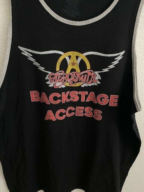Aerosmith Tank Top | Mens XL | Back Stage Access 100% Cotton Band Tank gallery