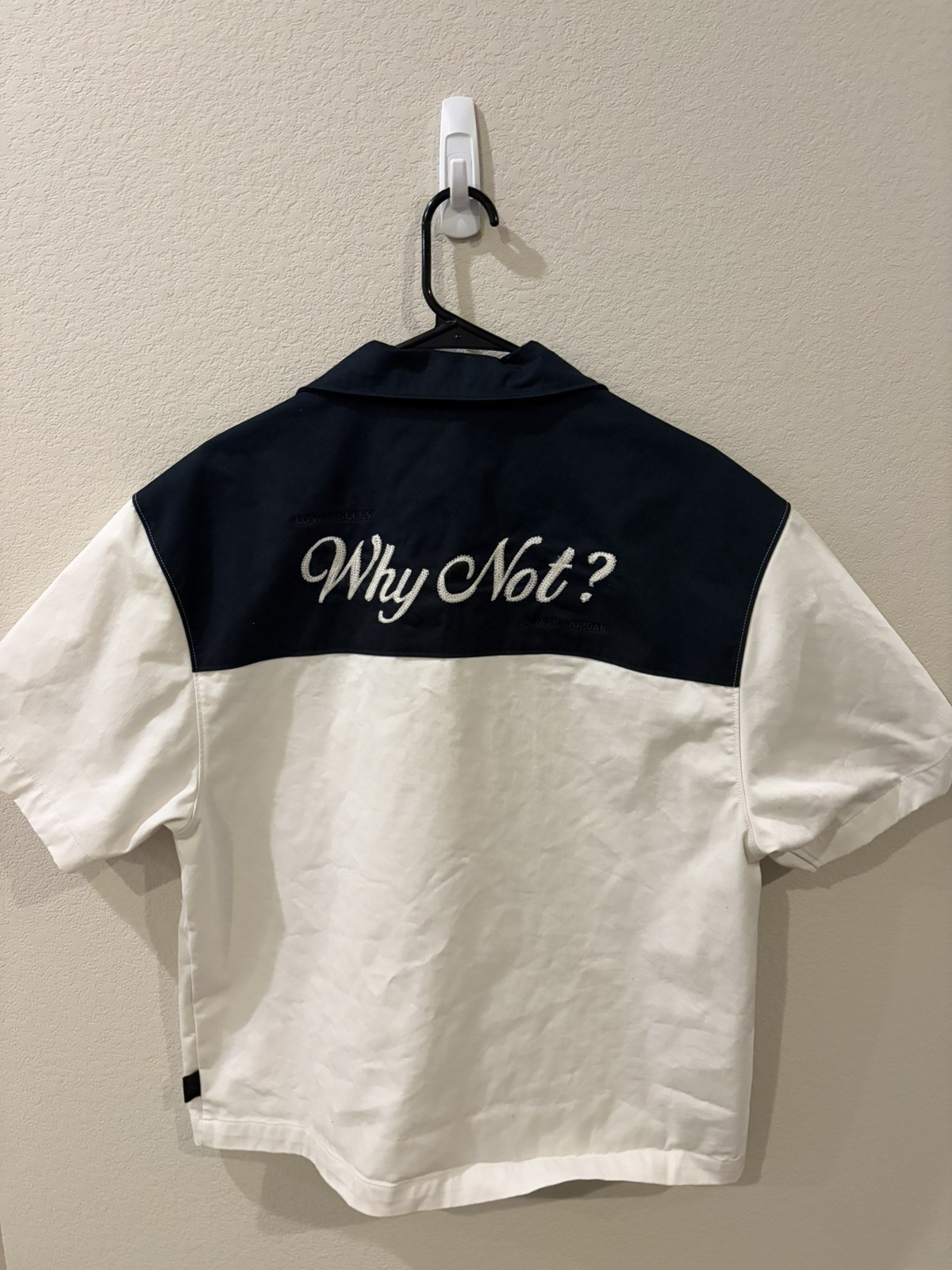 Nike Air Jordan “Why Not” Button Down Shirt Phantom White Sz Medium DX0600-030 gallery
