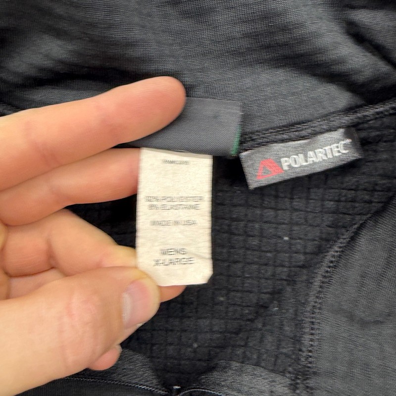 Kenyon Polartec Mens XLarge Charcoal Gray Quarter Zip Fleece Pullover Made USA gallery