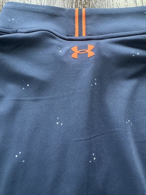 Men’s UNDER ARMOUR GOLF 1/4 Zip Pullover | Size XXL | Navy/Gray/ Orange gallery