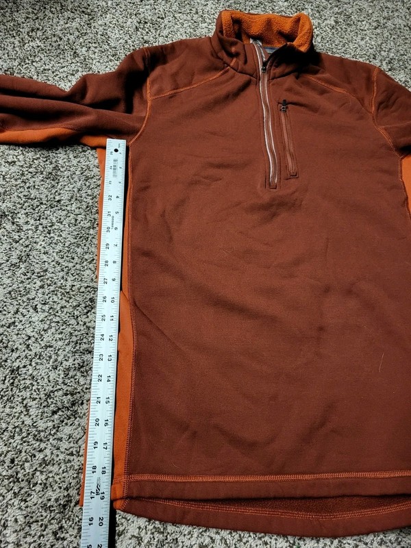 REI Poly Blend Men Large Quarter Zip Pullover Sweater Performance Outdoor Hiking gallery