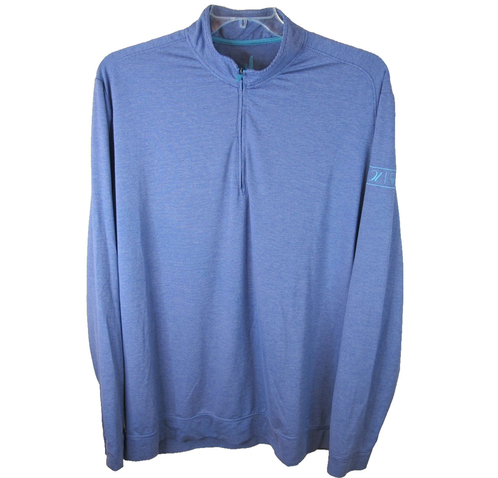 Johnnie-O Vaughn 1/4 Zip Golf Pullover Men's XXL Plum Crazy Stretch