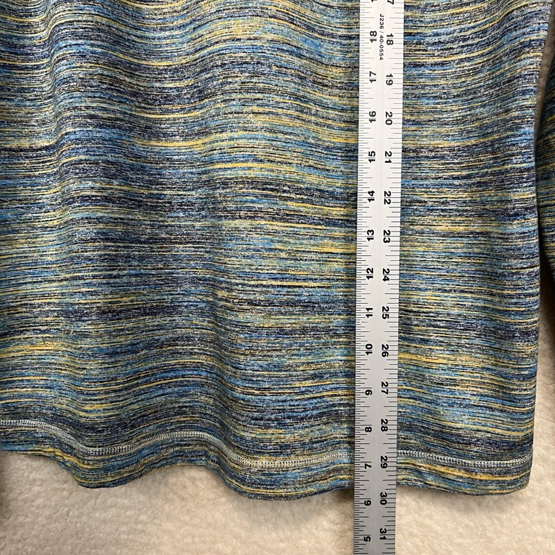 Lululemon Surge Long Sleeve Shirt Men’s No Size Tag Space Dye Blue Athletic gallery