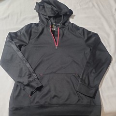 Tech Gear Black With Red Quarter Zip Lightweight Pullover. Size L See Pictures
