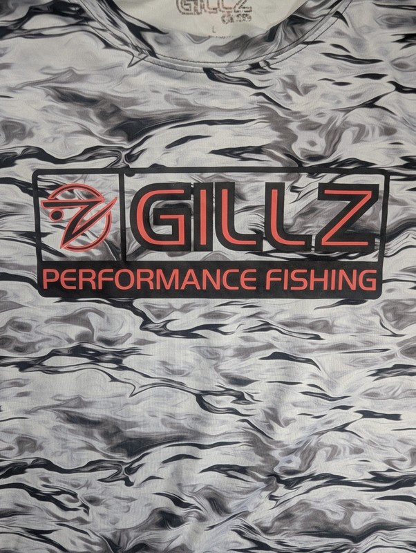 Gillz Tournament Series Stormy Seas Men's Large UPF 50 Vented Fishing Shirt gallery