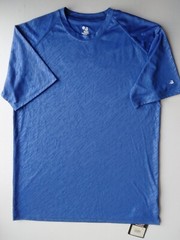 NEW Badger Sport T-Shirt Wicking Performance Short Sleeve Size Large Royal Blue