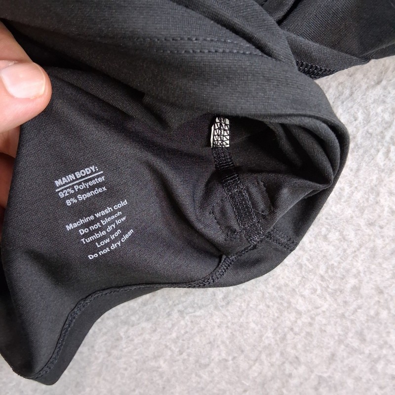 REI Co-op Quarter Zip Pullover Men Large Black Athletic Hiking Thumbhole Running gallery