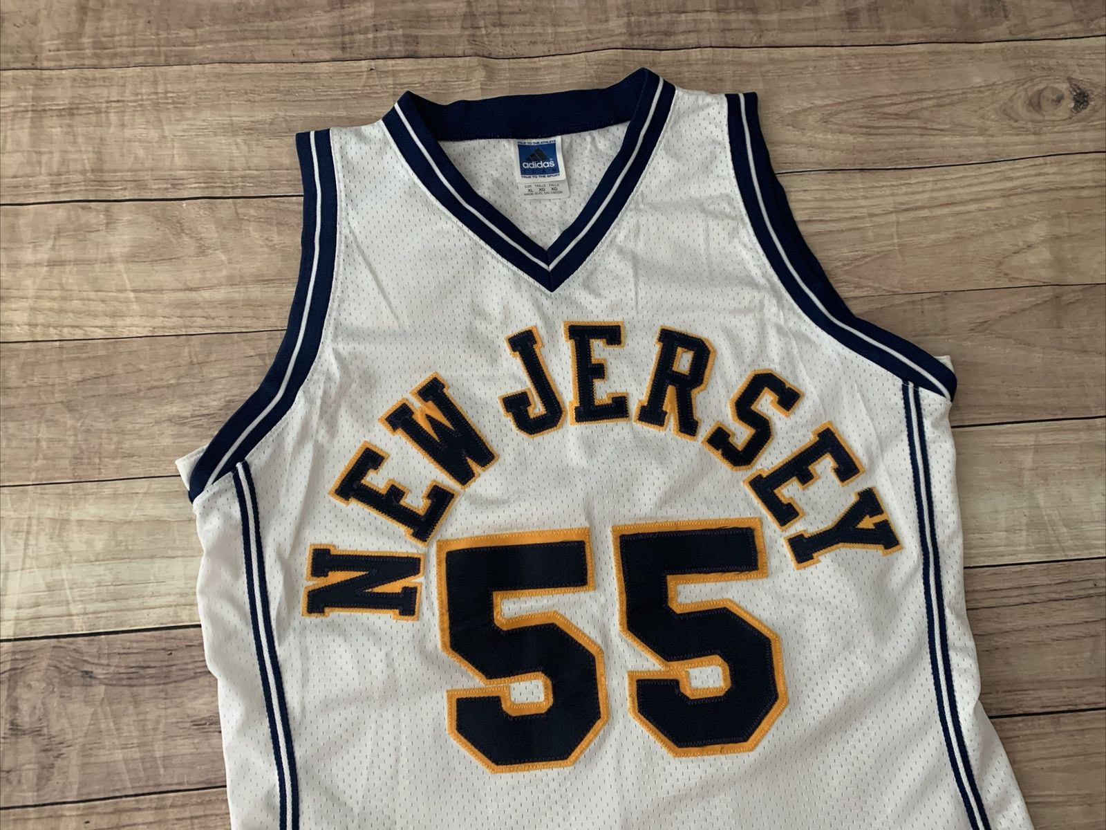 Men's Vintage NEW JERSEY Adidas Team Pullover Stitched Jersey Sz XL NICE gallery