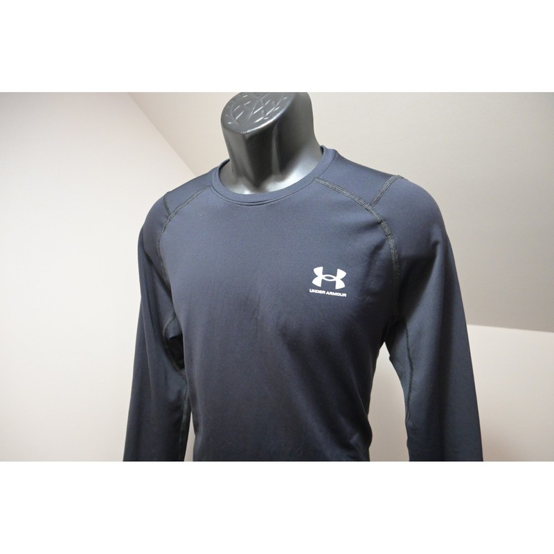 Under Armour ColdGear Shirt Mens Large Black Fitted Long Sleeve Athletic EUC gallery
