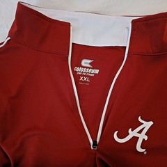 Alabama Crimson Tide Quarter-Zip Thin Pullover Red M OTS M 2XL Gameday Tailgate