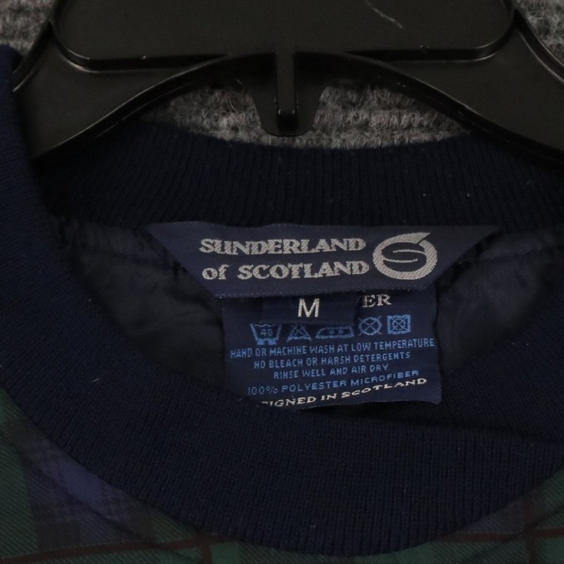 Vintage Sunderland of Scotland Legends Lake Windbreaker Mens M Blackwatch Plaid gallery