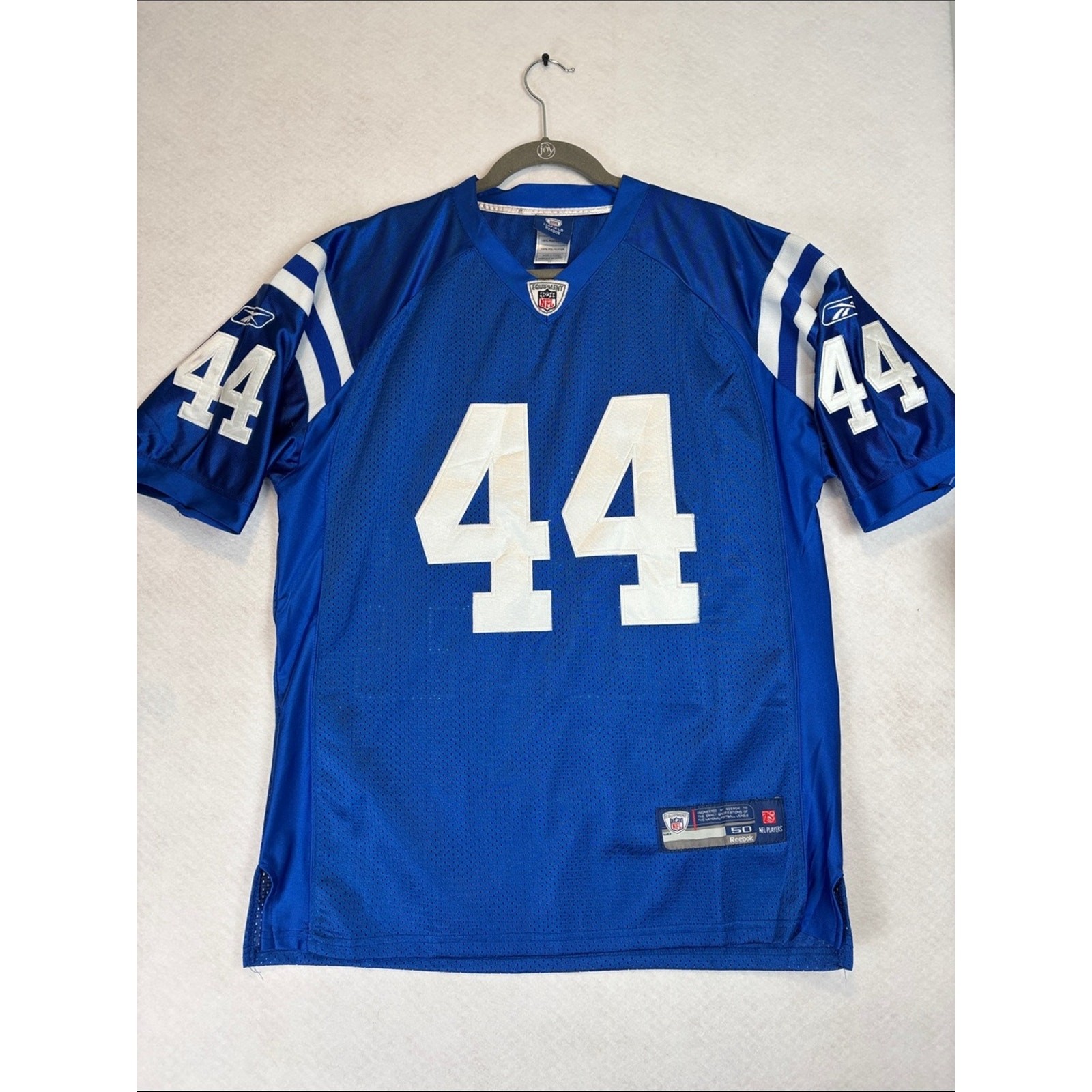 Reebok NFL Indianapolis Colts Dallas Clark #44 Blue On Field Jersey Size 50 gallery