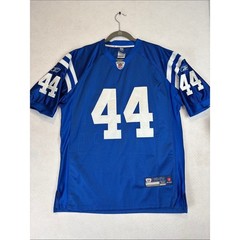 Reebok NFL Indianapolis Colts Dallas Clark #44 Blue On Field Jersey Size 50