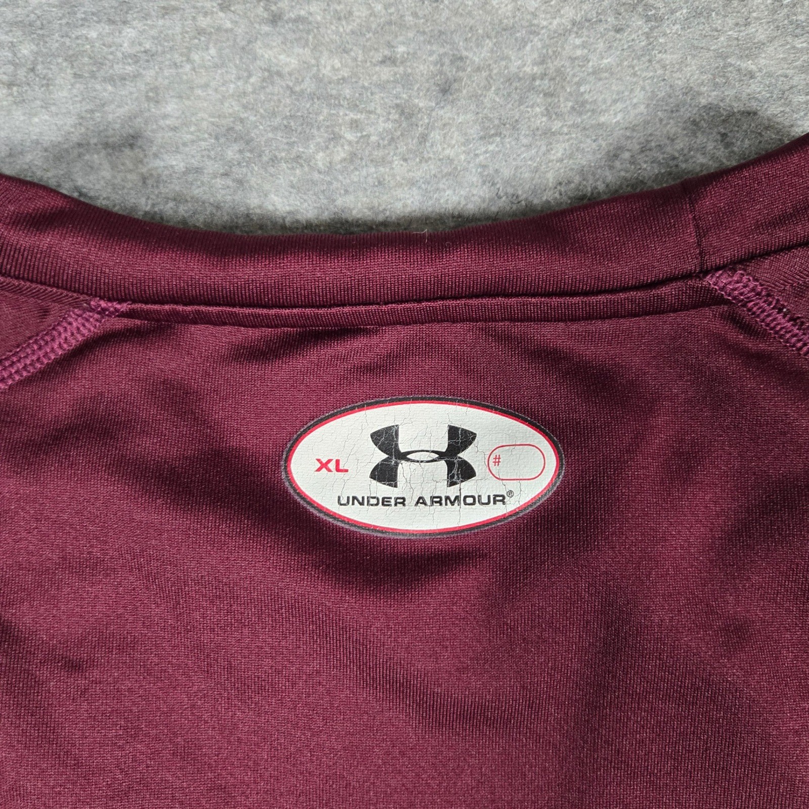 Under Armour Mens Maroon ColdGear Athletic Long Sleeve Shirt XL gallery