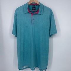 Kenneth Cole Men’s Golf Print Polo Shirt Medium
