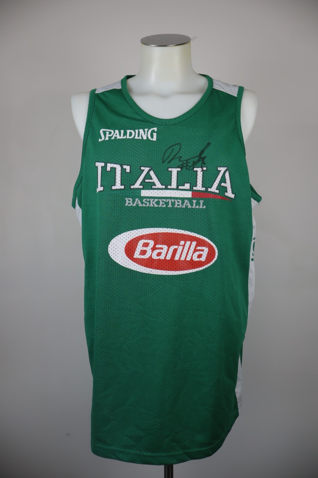 SPALDING ITALY TANK TOP JERSEY BASKETBALL MEN XL T-SHIRT MAN SPORT DOUBLE FACE TAG gallery