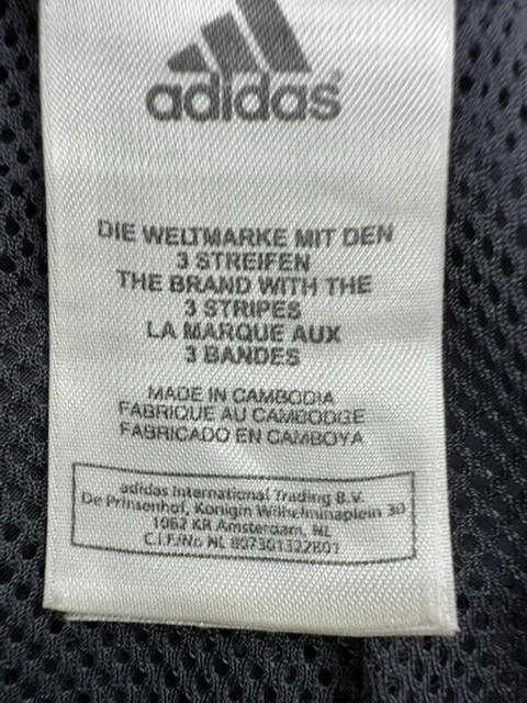 Adidas Track Pants Navy Blue 3-Stripes Tapered Zip Pockets Unisex gallery