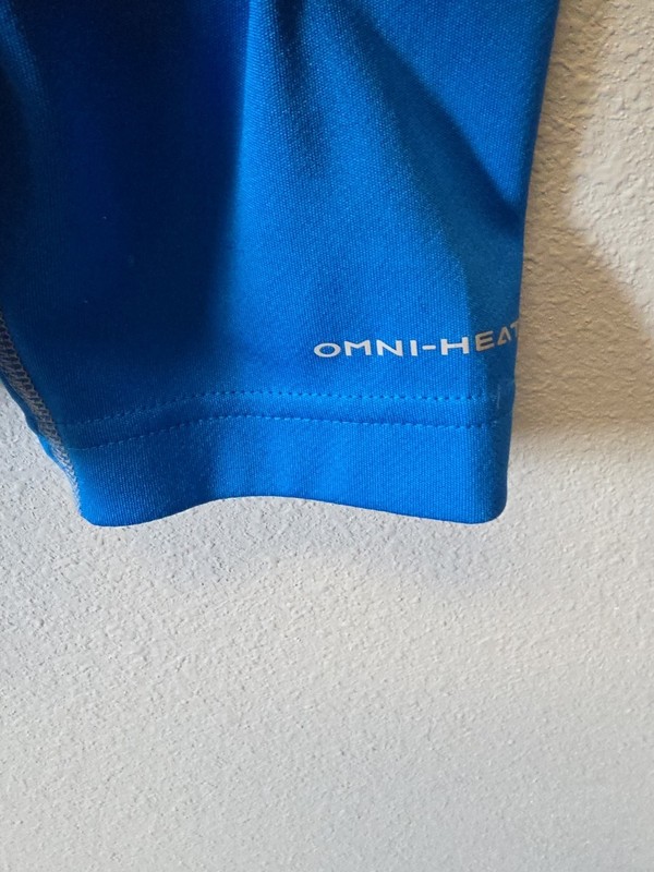 Columbia Omni-Heat 1/4 Zip Active Pullover Men’s XXL Blue Lightweight Run Cycle gallery