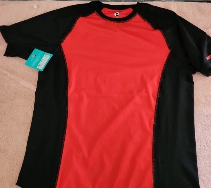 Sea-Doo Rashguard Shirt Lava Red /Black Men's Extra Large gallery