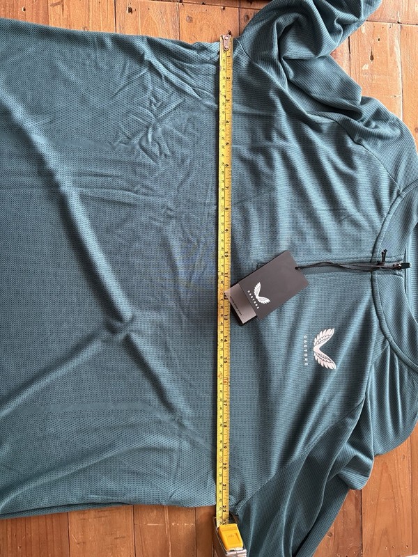Castore Apex Engineered Knit Training 1/4 Zip Top In Bright Aqua Size XL gallery