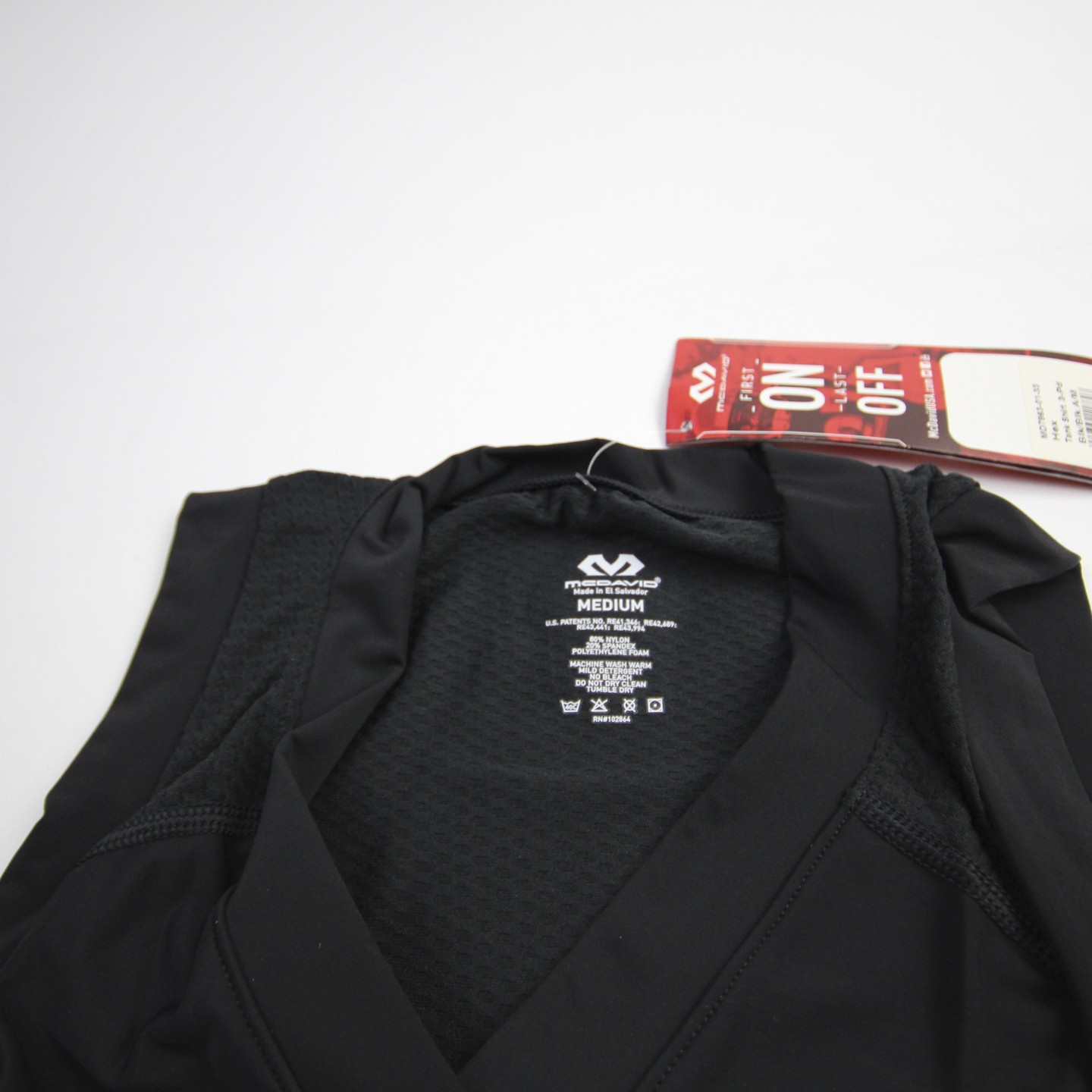 McDavid Padded Compression Top Men's Black New with Tags Multiple Sizes gallery