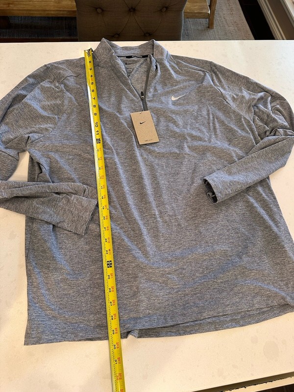 Nike Element 2.0 1/4 Zip Reflective Running Top Size 2XL Smoke Grey NWT gallery
