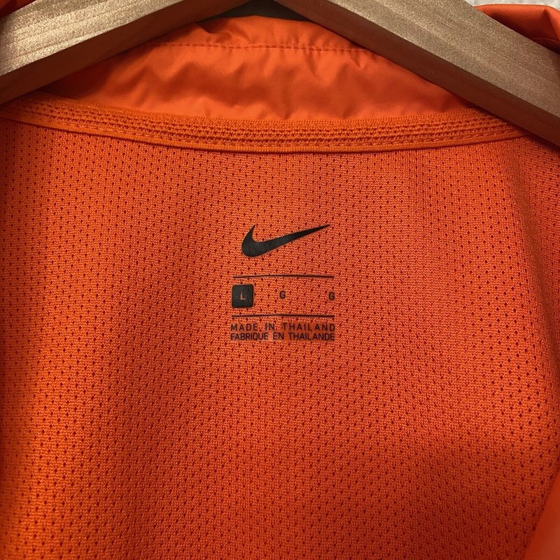 Mens L Nike OSU Short Sleeve Pullover Windbreaker Golf EUC gallery