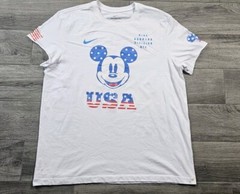 Nike Run Division Mickey Mouse USA Patriotic Dri-Fit Shirt Mens XL