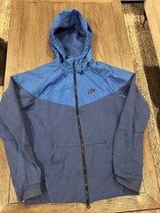 Mens NIKE TECH FLEECE WINDRUNNER HOODIE JACKET BLUE 616757-455 Small