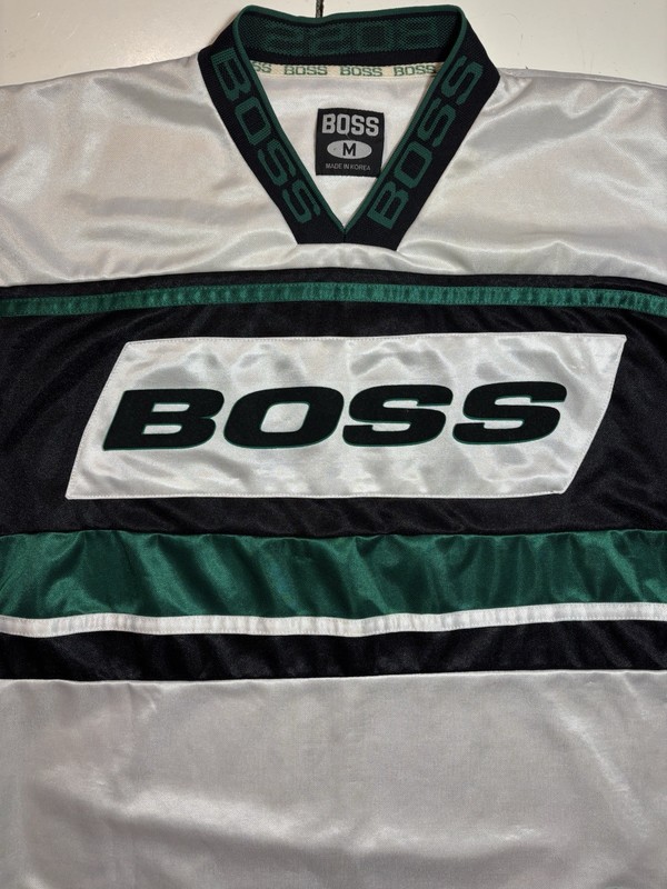 VTG BOSS Jeans Hip Hop Jersey Hockey Soccer Mens Medium Streetwear gallery