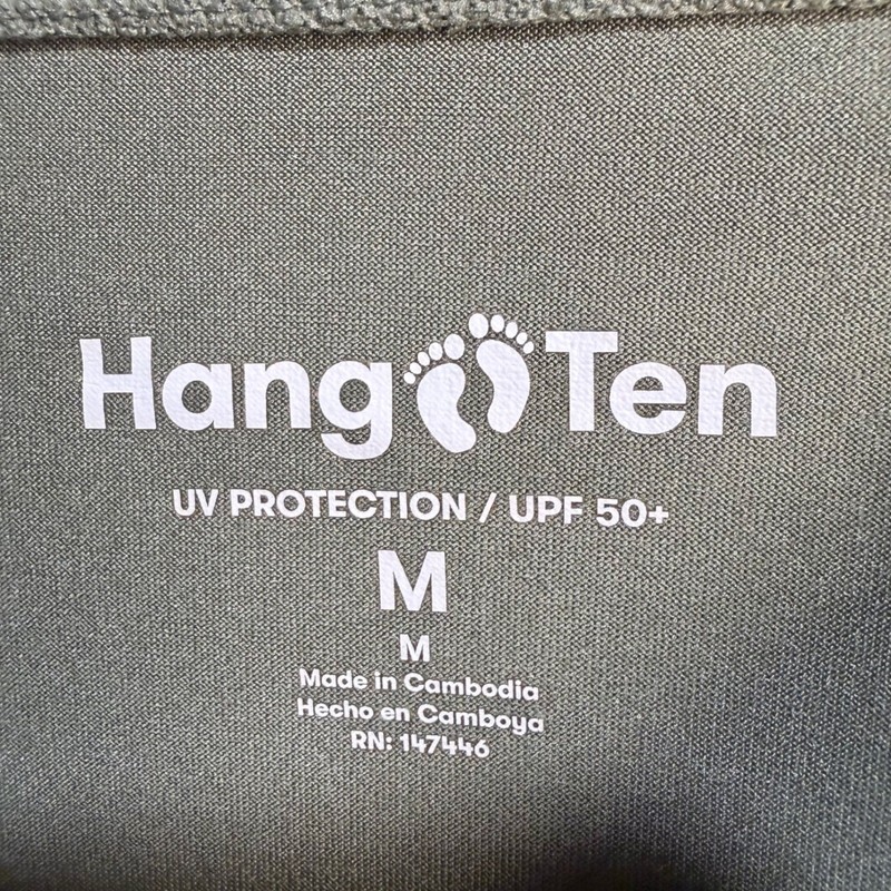 Hang Ten Mens Long Sleeve Sun Shirt Olive Green UPF 50+ UV Protection Medium gallery