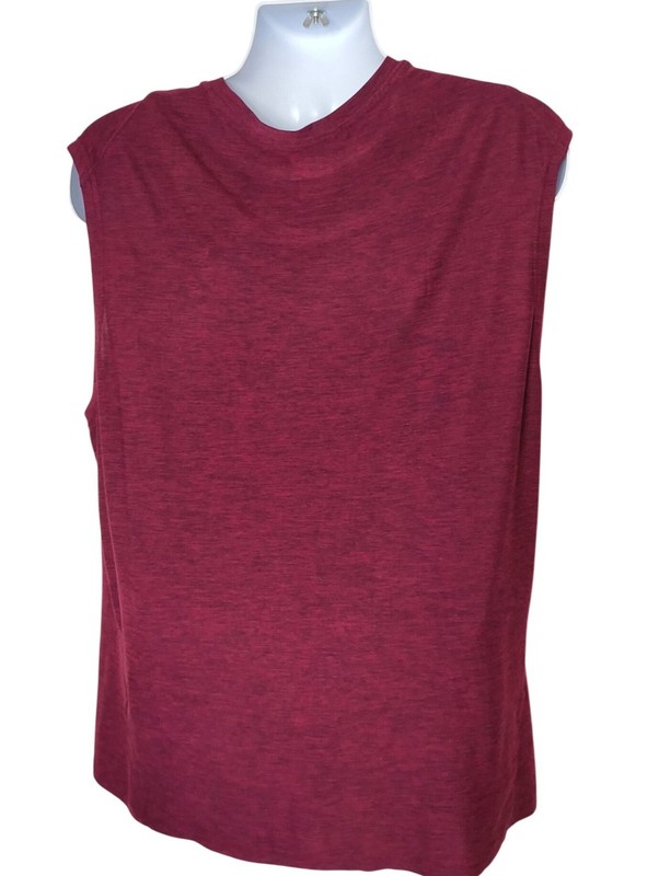 Leg3nd Mens XL Sleeveless Tank Burgundy Heather Muscle Tank Athletic Activewear gallery