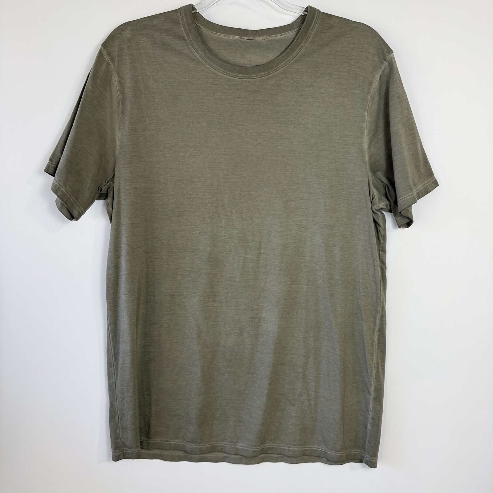 Lululemon 5 Year Basic Tee Stoney Green Pima Vitasea Mens M M3ED3S $58 gallery