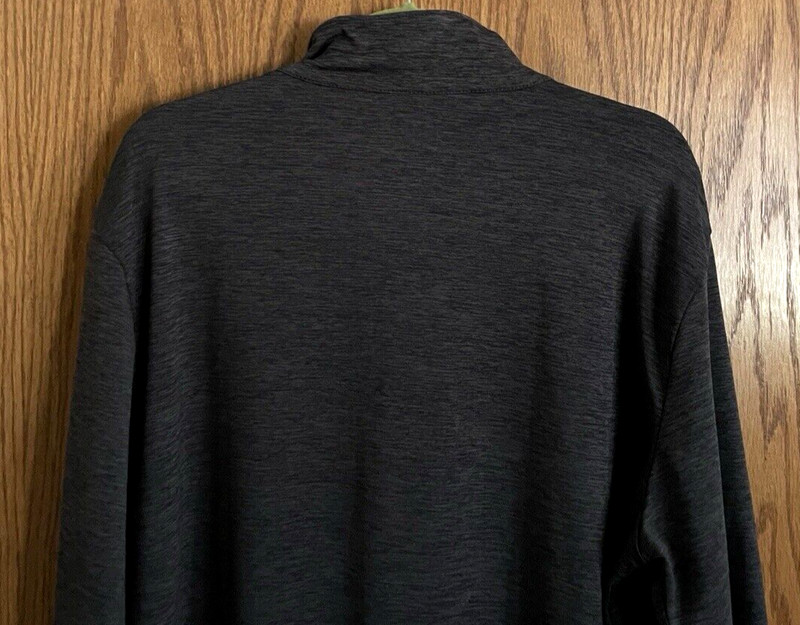 Reebok Heathered Gray Pullover Shirt Performance Workout 1/4 Zip Mens Size XL gallery
