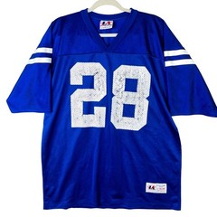Vintage Marshall Faulk Indianapolis Colts Jersey Logo Athletic Blue Mens L 46-48