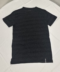 RBX T-shirt Mens Medium Black And Gray Striped Athletic Fit